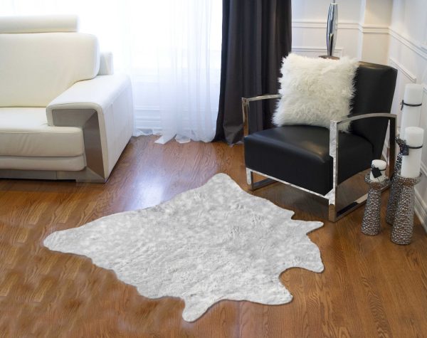 Grey Animal Print Area Rug - Image 3