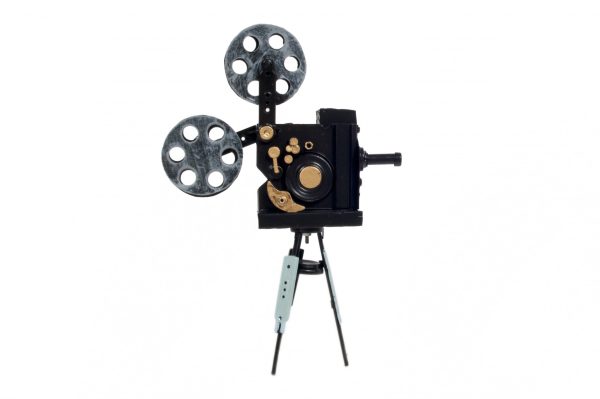 3" x 8.5" x 12.5" Metal Handmade Vintage Movie Projector - Image 3