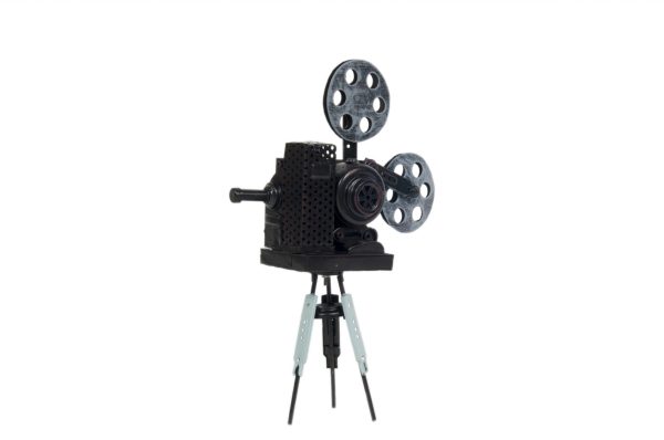 3" x 8.5" x 12.5" Metal Handmade Vintage Movie Projector - Image 4