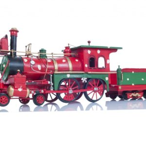 Handmade Tin Christmas Train Model