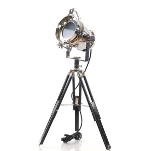 15.5" x 15.5" x 29" Alum Spot Light On Wooden Stand