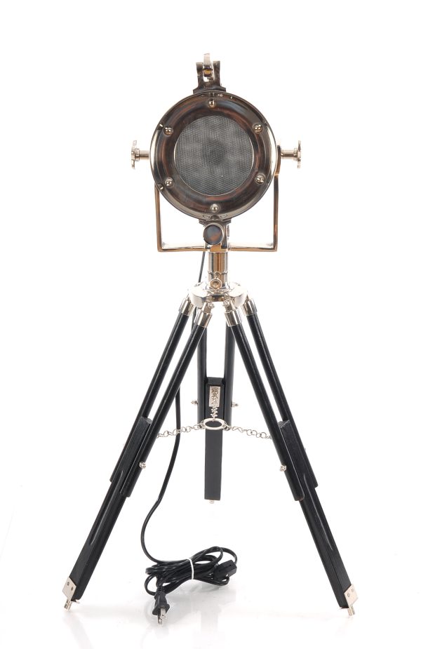 15.5" x 15.5" x 29" Alum Spot Light On Wooden Stand - Image 5