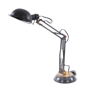 8" x 14" x 33" Brass TableSpring Lamp On Round Base