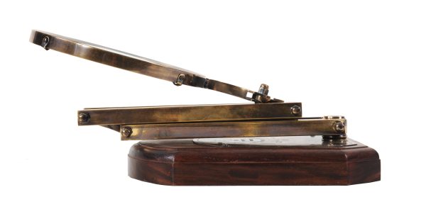 7.5" x 14.5" x 28" Brass Big Magnifier Glass With Wooden Base - Image 4