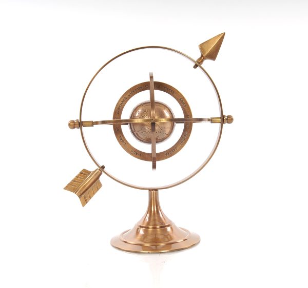 5.5" x 7" x 8.5" Brass Armillary - Image 2