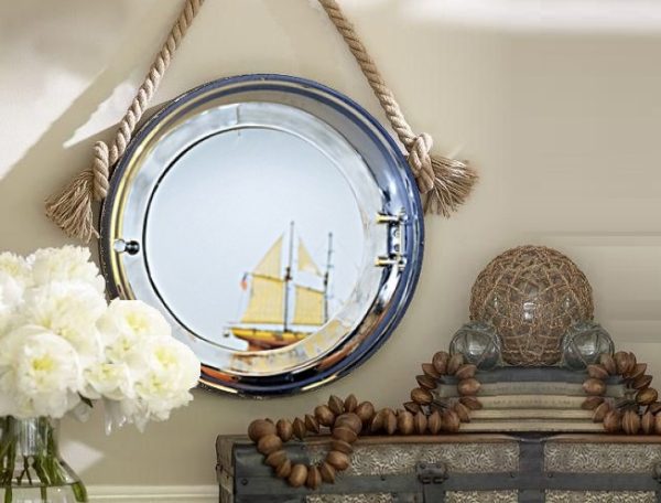 21" x 21" x 3.5" Aluminum Wall Mirror with Storage - Image 2