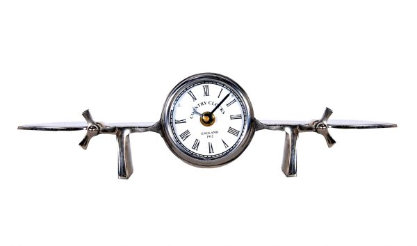 3" x 13.5" x 4.5" Aeroplane Table Clock - Image 3