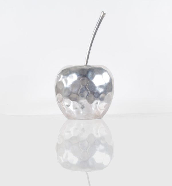 Delicious Hammered Finish Apple Statue - Image 2