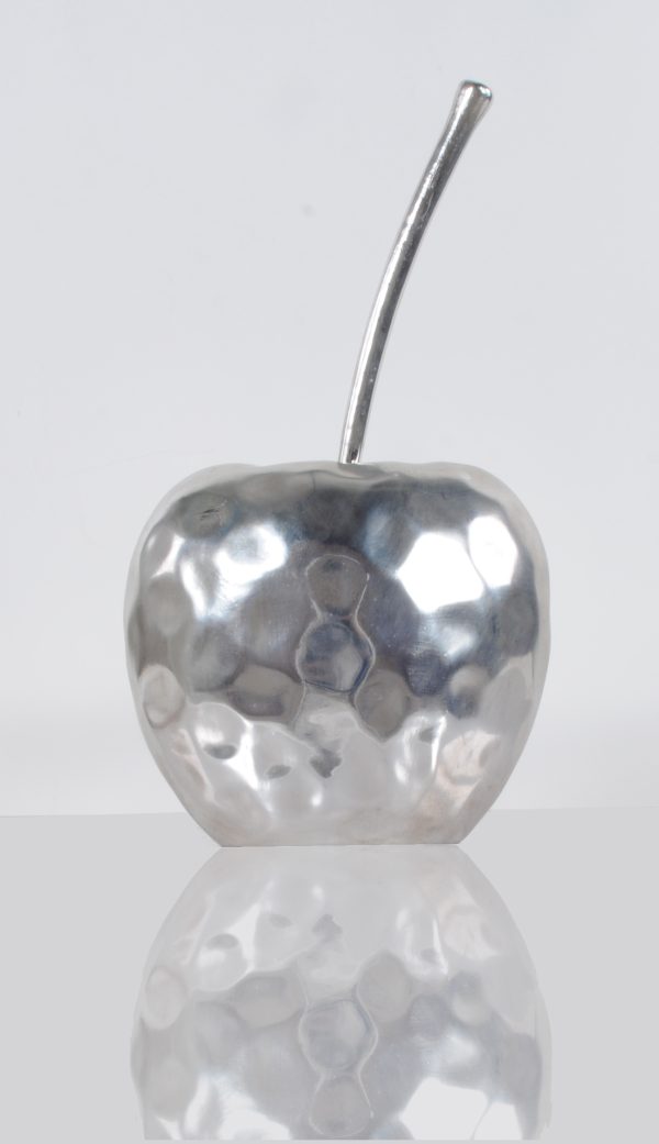 Delicious Hammered Finish Apple Statue - Image 3