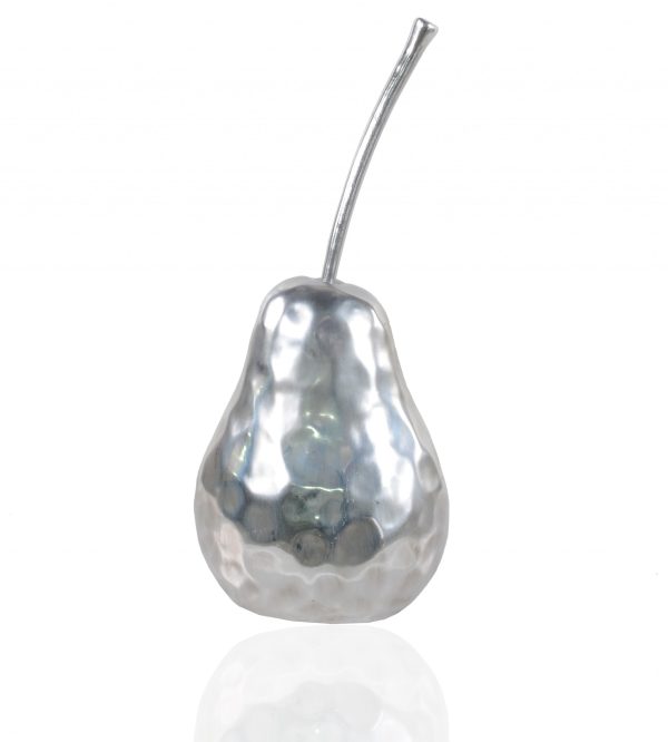 Delicious Hammered Finish Pear Statue - Image 2
