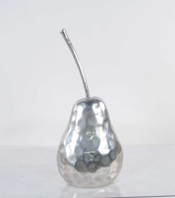 Delicious Hammered Finish Pear Statue - Image 3