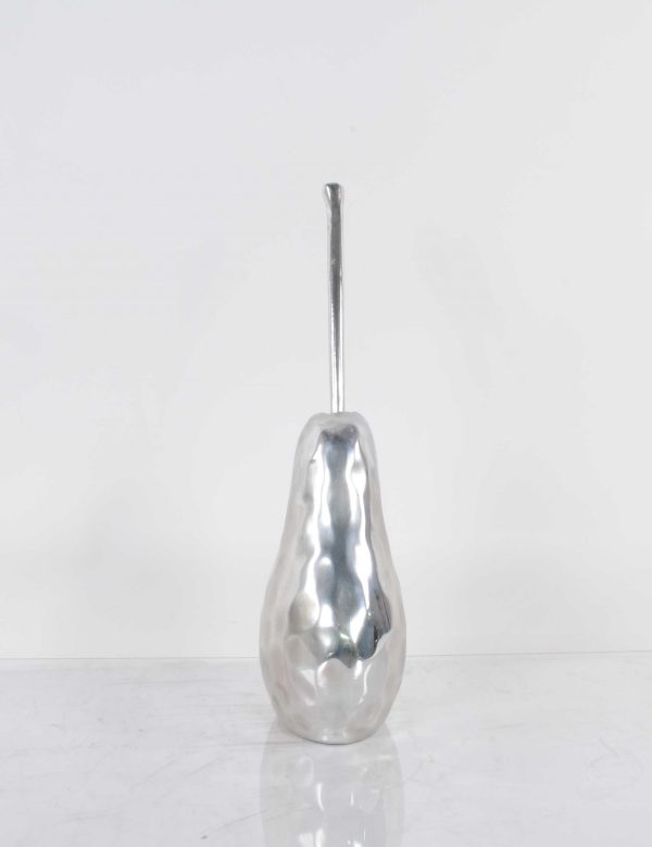 Delicious Hammered Finish Pear Statue - Image 4