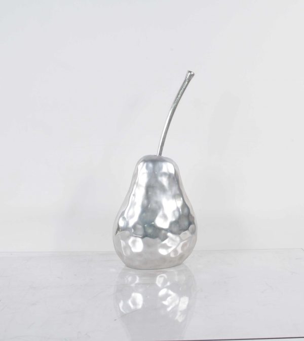 Delicious Hammered Finish Pear Statue - Image 5