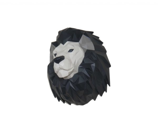 11.5" x 9.5" x 14" Origami Lion Head Wall Decoration - Image 5