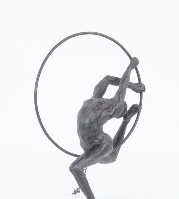 Athletic Man Hanging Ring Sculpture - Image 4