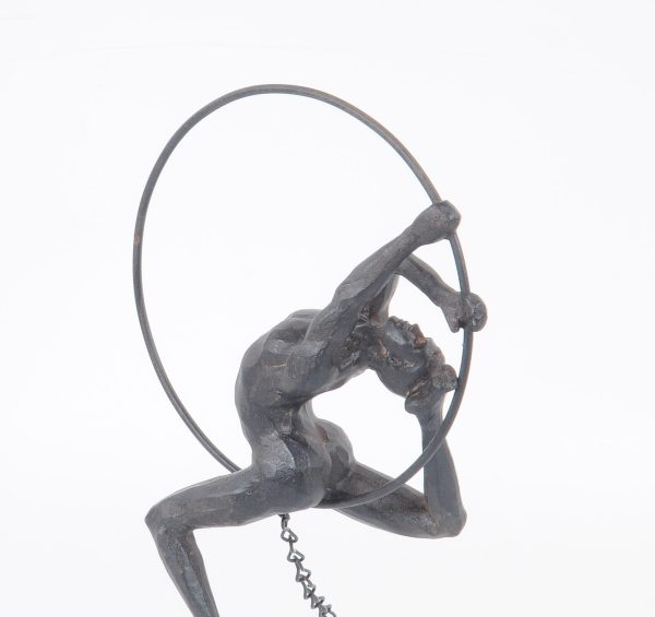 Athletic Man Hanging Ring Sculpture - Image 5