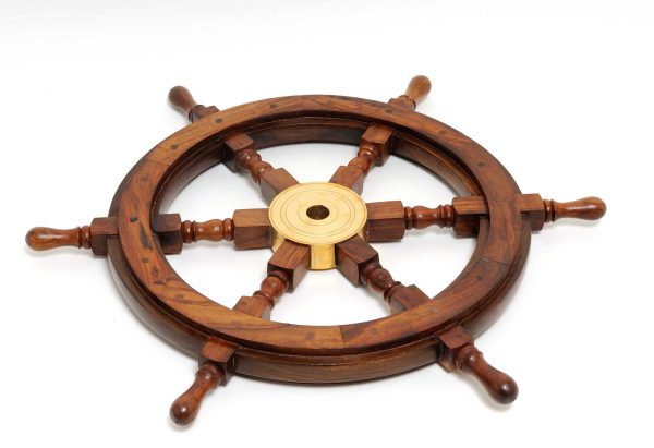 36" x 36" x 2" Ship Wheel - Image 2