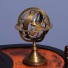7" x 7" x 11.5" Armillary Sphere on Wood Base - Image 2