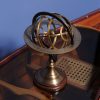 7" x 7" x 11.5" Armillary Sphere on Wood Base - Image 3