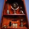 7" x 7" x 11.5" Armillary Sphere on Wood Base - Image 4