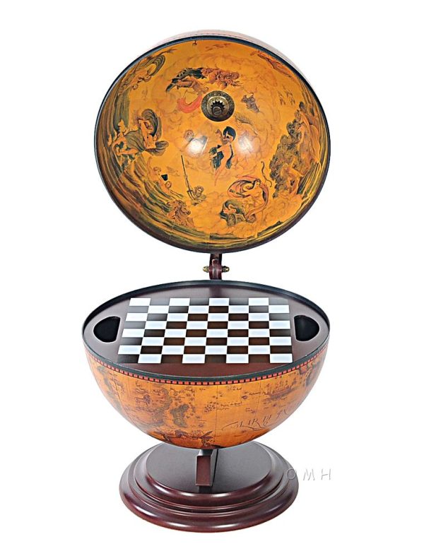 13" x 15" x 19" Red Globe with Chess Holder - Image 2