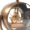 8" x 3.75" x 16.25" Brass Table Clock - Image 4
