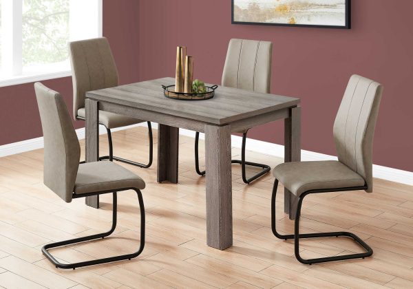 48" X 32" X 30.5 " Dark Taupe Dining Table - Image 3