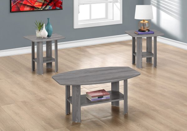 Grey Table Set - 3Pcs Set - Image 3