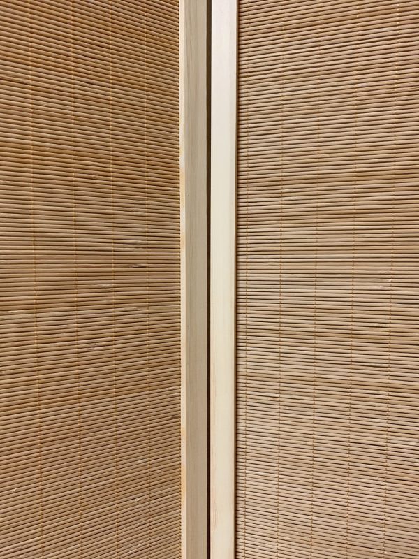 6" Light Bamboo 3 Panel Room Divider Screen - Image 3
