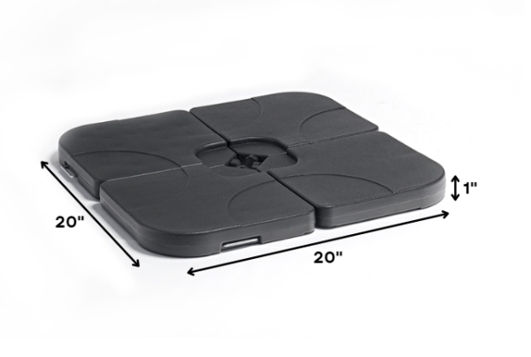 20 X 20 Black Water Injection Umbrella Base - Image 2