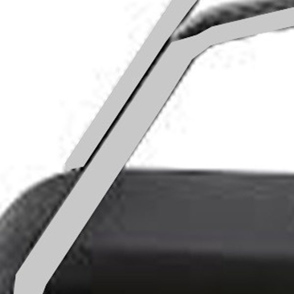 Set of Two Black with Gray Aero Professional Rolling Guest Chairs