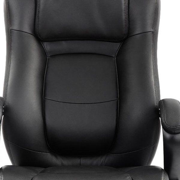 26.37" x 27.55" x 44.8" Black Leather Chair - Image 5