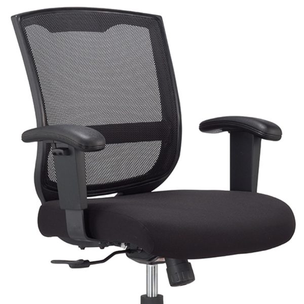 27" x 27" x 40.9" Black  Mesh   Fabric Chair - Image 4