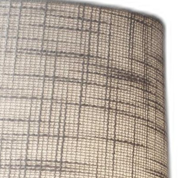Walnut Wood Finish Geometric Base Table Lamp - Image 4