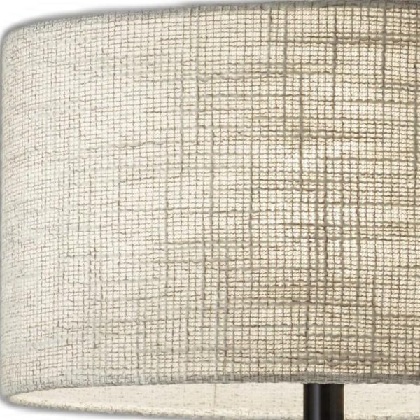 Black Metal Tapered Base Table Lamp - Image 4