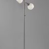 Floor Lamp Brushed Steel Metal Three Adjustable Globes - Image 3