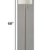 68" Traditional Shaped Floor Lamp With White Drum Shade - Image 2