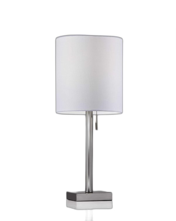 Brushed Steel Metal Table Lamp - Image 2