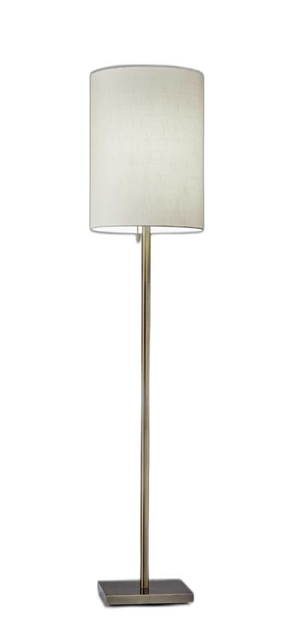 Floor Lamp Classic Silhouette Brass Metal - Image 2