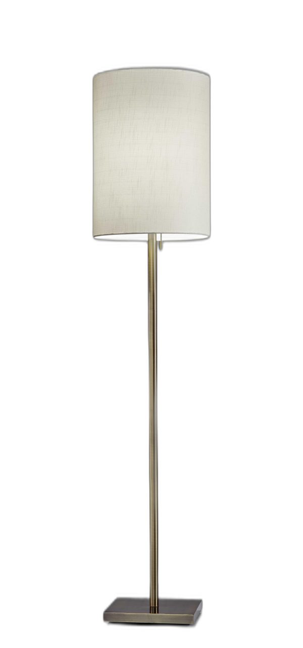 Floor Lamp Classic Silhouette Brass Metal - Image 3