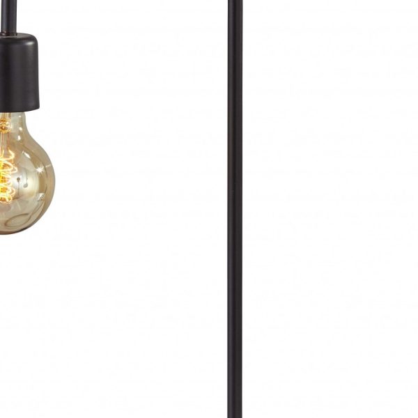 Industrial Matte Black Finish Metal Desk Lamp with Vintage Edison Bulb - Image 5