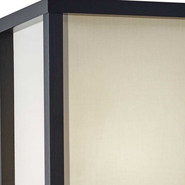 63" Solid Wood Column Floor Lamp With White Rectangular Shade - Image 5