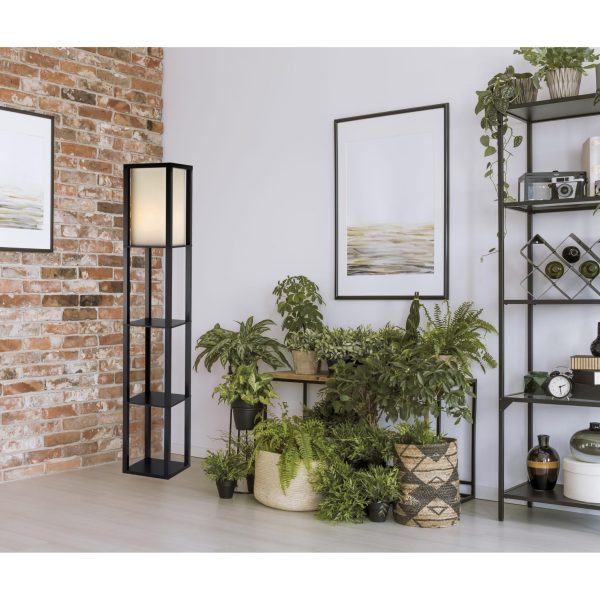 72" H Sleek Column Style Floor Lamp with Storage - Image 4