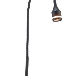 Matte Black Metal LED Adjustable Desk Lamp