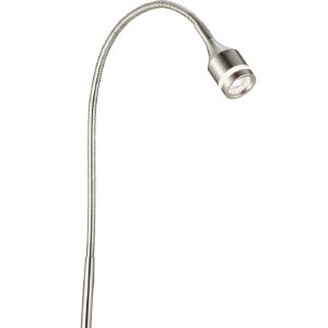Brushed Steel Metal LED Adjustable Desk Lamp