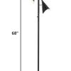 Three Light Floor Lamp in Matte Black Metal - Image 2