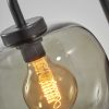 Smoked Glass Globe Shade with Vintage Edison Bulb and Matte Black Metal Wall Lamp - Image 4