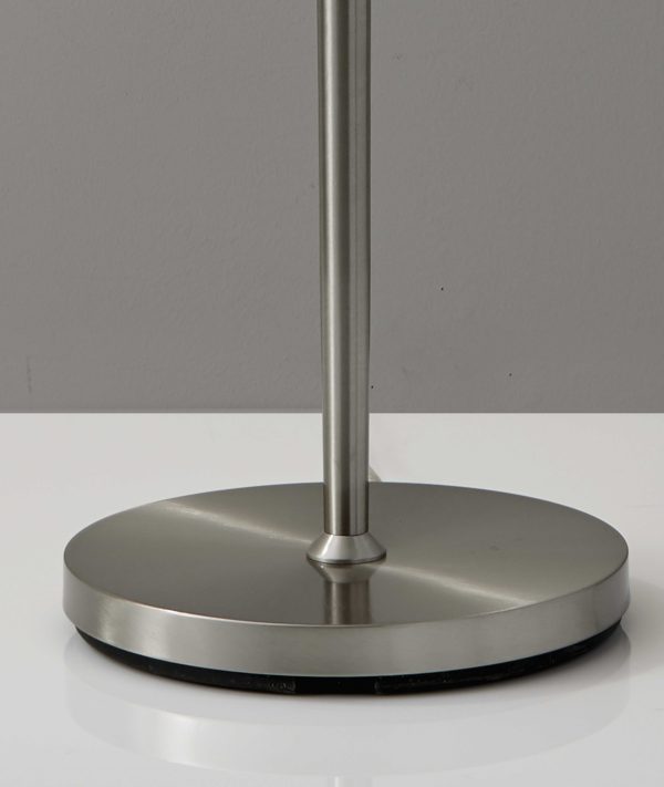 65" Traditional Shaped Floor Lamp With Off-White Drum Shade - Image 2