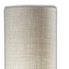 70" Brass Two Light Novelty Floor Lamp With White Drum Shade - Image 5