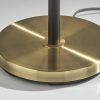 Three Light Floor Lamp with Adjustable White Metal Shades - Image 2